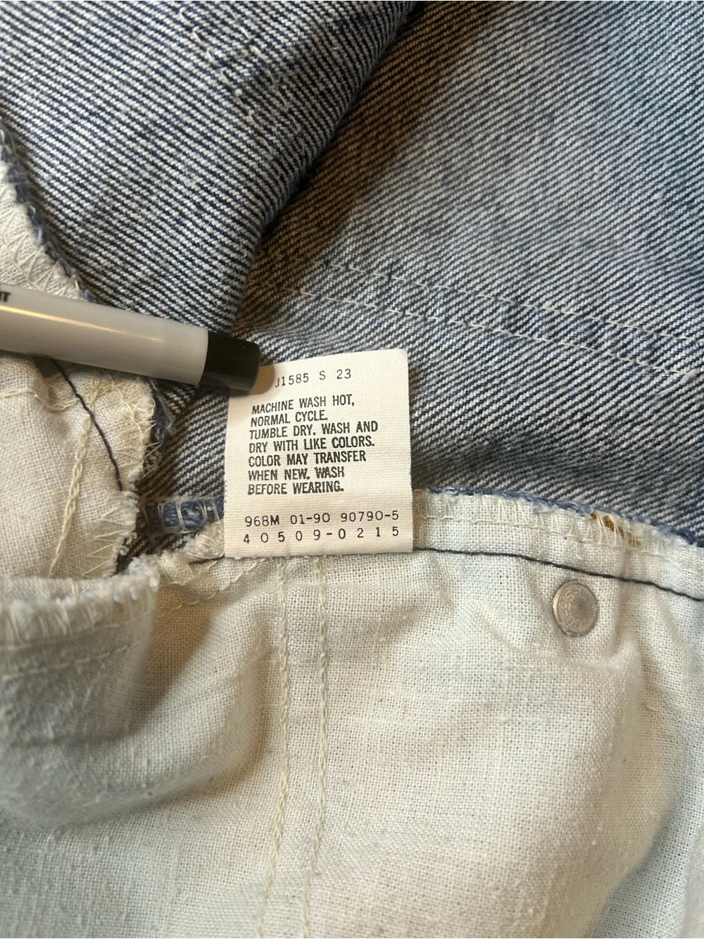 Vintage Levi’s 509 Made in USA Jeans Men 34x30 Blue Denim 100% Cotton Orange Tab